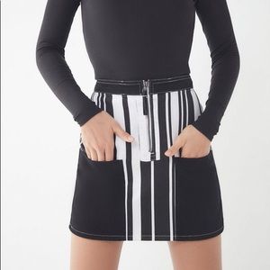 Urban Outfitters Striped Zip-Front Skirt